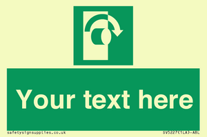 SV5227: Custom Turn Clockwise Sign