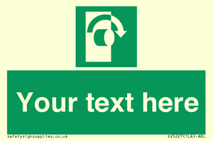 SV5227: Custom Turn Clockwise Sign