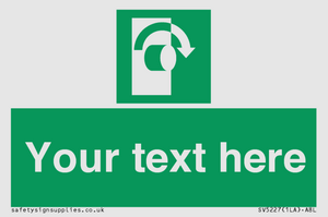 SV5227: Custom Turn Clockwise Sign