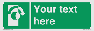 SV5227: Custom Turn Clockwise Sign
