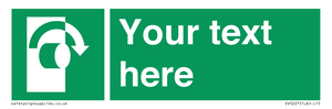 SV5227: Custom Turn Clockwise Sign