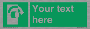 SV5227: Custom Turn Clockwise Sign
