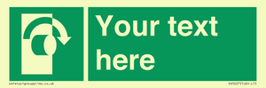 SV5227: Custom Turn Clockwise Sign