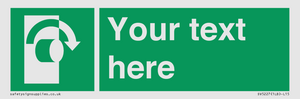 SV5227: Custom Turn Clockwise Sign