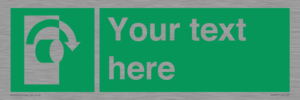 SV5227: Custom Turn Clockwise Sign