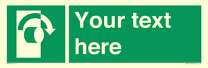 SV5227: Custom Turn Clockwise Sign