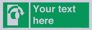 SV5227: Custom Turn Clockwise Sign