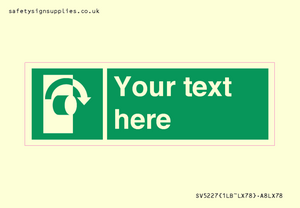 SV5227: Custom Turn Clockwise Sign