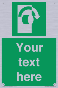 SV5227: Custom Turn Clockwise Sign