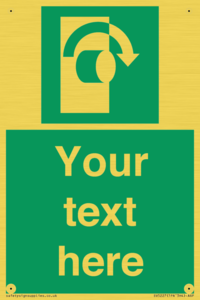 SV5227: Custom Turn Clockwise Sign