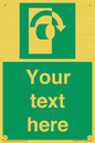 SV5227: Custom Turn Clockwise Sign