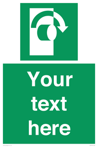 SV5227: Custom Turn Clockwise Sign
