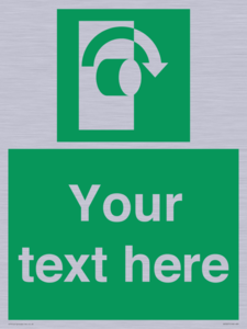 SV5227: Custom Turn Clockwise Sign