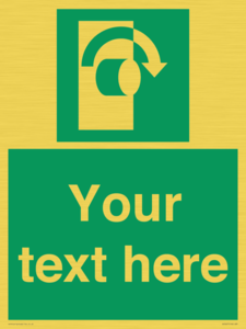 SV5227: Custom Turn Clockwise Sign