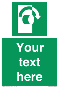 SV5227: Custom Turn Clockwise Sign