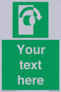 SV5227: Custom Turn Clockwise Sign