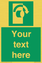 SV5227: Custom Turn Clockwise Sign