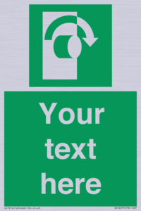 SV5227: Custom Turn Clockwise Sign