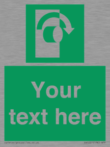 SV5227: Custom Turn Clockwise Sign