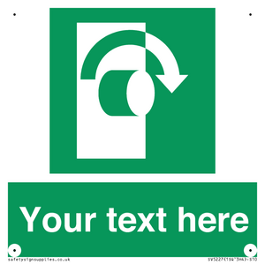 SV5227: Custom Turn Clockwise Sign