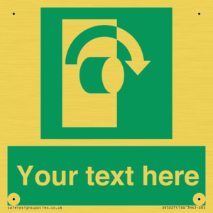SV5227: Custom Turn Clockwise Sign