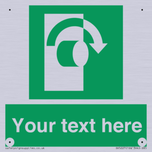 SV5227: Custom Turn Clockwise Sign