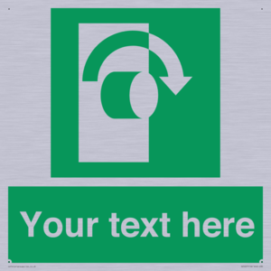 SV5227: Custom Turn Clockwise Sign