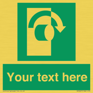 SV5227: Custom Turn Clockwise Sign