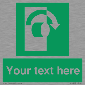 SV5227: Custom Turn Clockwise Sign