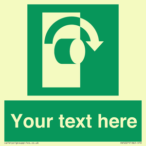 SV5227: Custom Turn Clockwise Sign