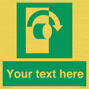 SV5227: Custom Turn Clockwise Sign