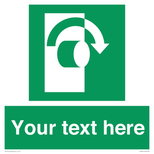 SV5227: Custom Turn Clockwise Sign