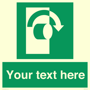 SV5227: Custom Turn Clockwise Sign