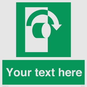 SV5227: Custom Turn Clockwise Sign