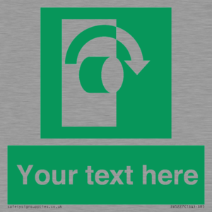 SV5227: Custom Turn Clockwise Sign