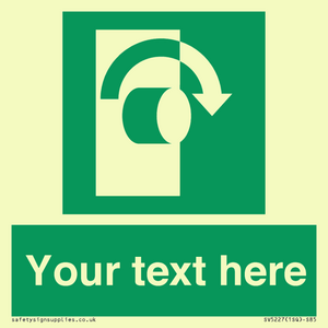 SV5227: Custom Turn Clockwise Sign