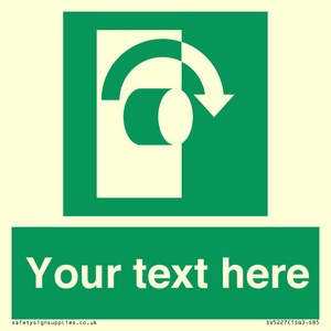 SV5227: Custom Turn Clockwise Sign