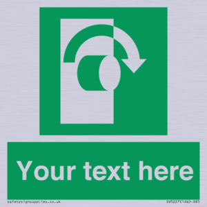 SV5227: Custom Turn Clockwise Sign
