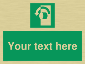 SV5228: Custom Turn Anti-Clockwise Sign