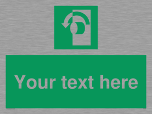 SV5228: Custom Turn Anti-Clockwise Sign