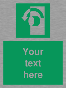 SV5228: Custom Turn Anti-Clockwise Sign