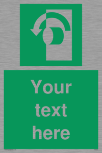 SV5228: Custom Turn Anti-Clockwise Sign