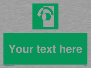 SV5228: Custom Turn Anti-Clockwise Sign