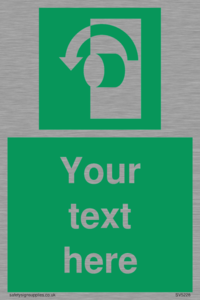 SV5228: Custom Turn Anti-Clockwise Sign