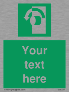 SV5228: Custom Turn Anti-Clockwise Sign