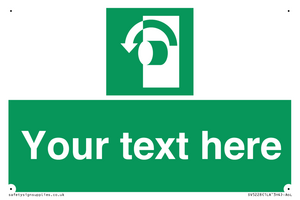 SV5228: Custom Turn Anti-Clockwise Sign