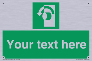 SV5228: Custom Turn Anti-Clockwise Sign