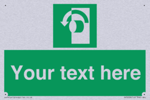 SV5228: Custom Turn Anti-Clockwise Sign