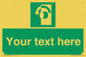 SV5228: Custom Turn Anti-Clockwise Sign