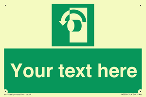 SV5228: Custom Turn Anti-Clockwise Sign